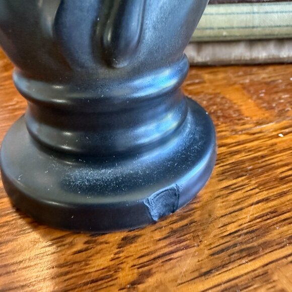 Tall Vintage Cigar Lighter Matt black & Brass Queen Chess Piece - Picture 7 of 16